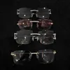 Iced Out Мужские очки Bling Moissanite Diamond Sunglasses Box Lirowror Hip Hop Frand Rapper Rapper Original 1 ПК