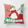 Décoration de l'oreiller Étui de Noël plusieurs pièces Collocation gratuite Snowman Snowman Peach Velvet Sofa Couverture de maison DÉCORATIVE