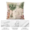 Oreiller Santorin Greece Mamma Mia Pink Oleander Cottage Wall Art Prints Throw Case de Noël DÉCOR DES INDÉRES