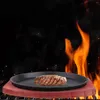 Narzędzia stek patelnia grilla fajita żelazna kuchenka kuchenna sizzling griddle patelnit Platter talerz nonstick sizzle server taca japońska