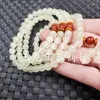 Strand -liknande boll 108 8mm Multi -Circle Jade Armband Buddha pärlor