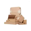 Enveloppe cadeau 10pcs Boîte d'avion aplatie Express Transport Rectangle Carton Emballage Multi-taille Boîtes d'emballage enropié durable