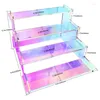 Decorative Plates Clear Acrylic Risers Display Stand For Or Collections Reusable 4 Tier Tiered Dessert Cupcake Dropship