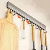 Haken Wandmontaged Rack Punch kostenlos Küche Utensilien Aufbewahrungsreihe Hakenhalter Badezimmer Robe Handtuchkleider Kleiderbügel Mehrzweck