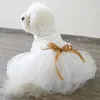 Abbigliamento per cani Abito bianco per cani Gonna per tulle nuziale strato di costume da cucciolo sexy xs s m l xl