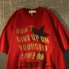 T-shirts pour hommes Personnalité de coton T-shirt imprimé graffiti