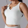 Tank da donna Donne Sport Sports biancheria intima reggiseno a prova di shock traspirante anti-morto idro-sweat top top senza soluzione di continuità yoga a forze di alta forza Push Up Sport