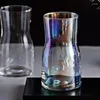 Vasos criativos modernos vaso pequeno vaso de vidro transparente arranjo de flores cuidados de água decoração de quarto nórdico quarto e ornamentos