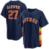 Football Jerseys Carrier Baseball Uniform Astros 27 Altuve 3#44 Alvarez Short Sleeved