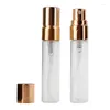 Bouteilles de rangement 5pcs 5 ml de parfum transparent Perfuge de tube de sous-emballage Buzle Alumine Buse