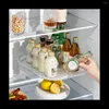 Keukenopslagruil Rek Huishouden Roterend transparant vierkant kan de koelkast draaien