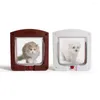 Cat Carriers Controllable Pet Entry And Exit Door For Window Safe Hole Supplies Size S White