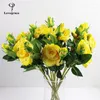 Bröllopsblommor Latex Roses Fake Flower Bride Bouquets Bouquet Artificial Bridesmaid Mariage Accessories Heminredning