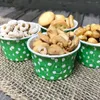 Baking stampi Candy Nut di St Patrick's Day Mini Carta Treat Treat Tazze verdi e bianche rosse