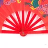 Decorative Figurines 41XB Chinese Fan For Chi Martial Arts Dragon Plastic Handheld Fol