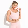 2 -delige yoga set gym kleding dames met schroefdraad tracksuit crop top bh high taille leggings workout kleding voor vrouwen sportpak 240319