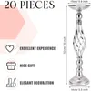 Vases 20 PCS Metal Flower Arrangement Stand Centres de centres de table de mariage (argent moyen) Freight gratuit