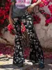 Pantalon féminin Salon à imprimé florale