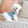 Vêtements pour chiens robe d'hiver de la jupe denim chat chihuahua chiot petit tutu yorkshire terrier poméranien maltais bichon caniche