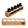 Storage Bottles 2Pcs Natural Bamboo 1 Tier Tabletop Display Stand Multifunctional Bottle Rack Fits 15Ml 10Ml 5Ml