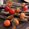 装飾的な花人工植物Persimmon Branches Home Room Accessories Wedding Bedroom Year decoration Living Ornaments