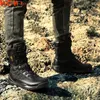 Fitness schoenen mannen werkveiligheid militaire laarzen midden-kalf warme comfortabele winter outdoor leger laars solide antislip mannelijke casual sneakers