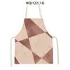Geometry Kitchen Apron Women Pinafore Child Print Adult Custom Household Cleaning Supplies kitchen apron 240325