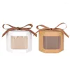 Gift Wrap 20/40PCS Kraft Paper Candy Box With Rope ForPackaging For Guests Wedding Birthday Baby Shower Party Supplies