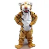 Super süßes Tiger Maskottchen Kostüm mit Kostümskleid Carnival Cartoon Thema Kostüm für Männer Frauen Festival Kleid