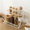 Kitchen Storage Spice Rack Organizer Racks Space Saving Metal Seasoning Cabinet Door Jar Chopsticks Stand