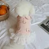Odzież dla psa sukienka zimowa kota cute girl tutu chihuahua Yorkie Pomeranian shih tzu maltański pudle bichon puppy ubranie
