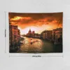 Tapisserier Venedig Italien vid Sunset Tapestry Korean Room Decor Esthetic Home Style