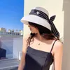 Wide Brim Hats Women's Summer Hat Women Straw Bucket Cap Beach Sun Caps Woman Luffy