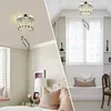 Ceiling Lights Mini Modern Crystal Chandeliers Round Flush Mount Light LED Chandelier For Hallway Kitchen Foyer