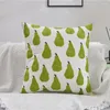 Tampas decorativas de arremesso de travesseiro Casa de fronhas de flores do sol verde -verde quadrado para sofá de sofá -cama quarto quarto