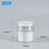 Storage Bottles 1 Pc 15/30/50ml Press Cream Jar Empty Bottle Refillable Type Moisturizer Pump Dispenser Airless