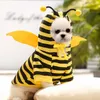 Hondenkleding huisdierproducten Little Bee Cat Clothing Supplies Herfst en Winter Plove Cartoon Accessories