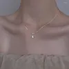 Choker Fashion Water Drop Pendant Collier Clavicule Chaîne Femmes Tendy Tendy Simple minuscule Rimestone Jewelry Temperament Party Wedding Gift