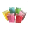 Enveloppe cadeau 50pcs sac en papier minibout des sacs à pois colorés 18x9x6cm favor