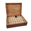 Storage Bottles Essential Oil Holder 48 Slots 5ml Wooden Lightweight Compact Showing