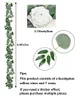 Декоративные цветы 1 упаковка 6,6 фута эвкалипта гирлянда с искусственной шелковой розовой виноградой для свадебного архи. Стол. Партия вечеринка и спальня