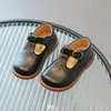 Babymeisje Leather Girls schoenen Pearl Kinderleer Schoenen Zwart Bruin Witte Infant Peuter Kinderen Voetbescherming Schoenen C5D1#