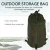 Storage Bags Outdoor Sleeping Bag Compression Sack Waterproof Camping Pouch Equipment Army Green