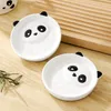 Panda Bowls Plates Kid Cartoon Ceramic Tableware Coffee Cup Kitchen Soup Dish Salad Bowl Handmade High Quality Fine Porcelain 240321