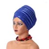 Abbigliamento etnico La testa femminile avvolge il berretto musulmano Cap African India Hat Ready Hijab Connet Turbante