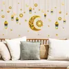 Party Decoration Eid Wall Stickers DIY Moon Star Lantern Decal Decorations Home Decor For Living Room Bedroom Offices