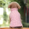 Hundkläder höstrock för hundar rutiga reversibla 3 färger kattvästjacka valp pudel mjuk bomull