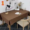Tavolo tavolo in cotone tappetino di lino in cotone tovaglia solido tovaglia impermeabile ZKNG3021