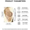 Montre-bracelets 7pcs Watan Watch set Fashion Fashion Casual Leather Quartz Bracelet