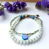 Link Bracelets 2pcs/set Pink Raw Stone Acrylic Bracelet Women's Jewelry For Gift
